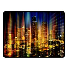 Skyline-light-rays-gloss-upgrade Double Sided Fleece Blanket (small) 