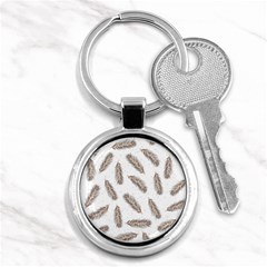 Christmas-seamless-pattern-with-gold-fir-branches Key Chain (round) by nate14shop