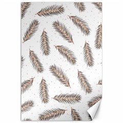 Christmas-seamless-pattern-with-gold-fir-branches Canvas 12  X 18 