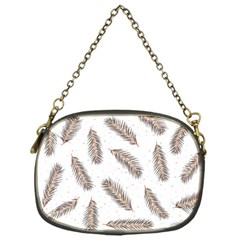 Christmas-seamless-pattern-with-gold-fir-branches Chain Purse (one Side)