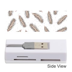 Christmas-seamless-pattern-with-gold-fir-branches Memory Card Reader (stick) by nate14shop