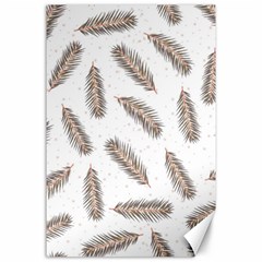 Christmas-seamless-pattern-with-gold-fir-branches Canvas 24  X 36 