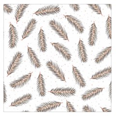 Christmas-seamless-pattern-with-gold-fir-branches Square Satin Scarf (36  X 36 ) by nate14shop