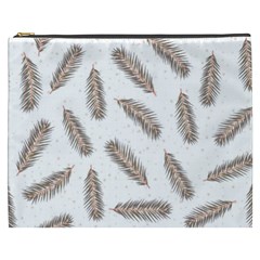 Christmas-seamless-pattern-with-gold-fir-branches Cosmetic Bag (xxxl)