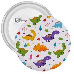 Dinosaurs-seamless-pattern-kids 003 3  Buttons by nate14shop