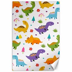 Dinosaurs-seamless-pattern-kids 003 Canvas 12  X 18 