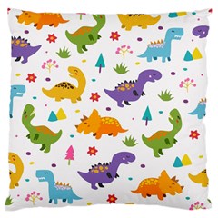 Dinosaurs-seamless-pattern-kids 003 Standard Flano Cushion Case (one Side) by nate14shop