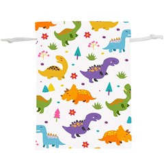 Dinosaurs-seamless-pattern-kids 003  Lightweight Drawstring Pouch (xl) by nate14shop