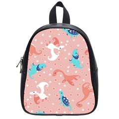 Dinosaurs-seamless-pattern-kids School Bag (small) by nate14shop