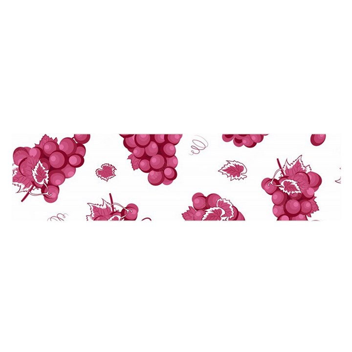 Grape-bunch-seamless-pattern-white-background-with-leaves 001 Oblong Satin Scarf (16  x 60 )