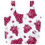 Grape-bunch-seamless-pattern-white-background-with-leaves 001 Full Print Recycle Bag (XXXL) Back