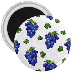 Grape-bunch-seamless-pattern-white-background-with-leaves 3  Magnets