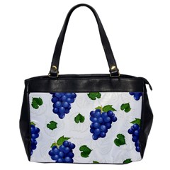 Grape-bunch-seamless-pattern-white-background-with-leaves Oversize Office Handbag by nate14shop