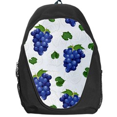 Grape-bunch-seamless-pattern-white-background-with-leaves Backpack Bag by nate14shop