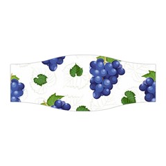 Grape-bunch-seamless-pattern-white-background-with-leaves Stretchable Headband