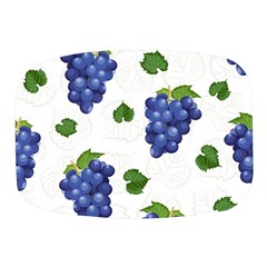 Grape-bunch-seamless-pattern-white-background-with-leaves Mini Square Pill Box by nate14shop