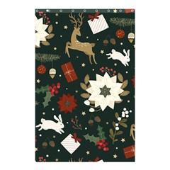 Hand Drawn Christmas Pattern Design Shower Curtain 48  X 72  (small)  by nate14shop