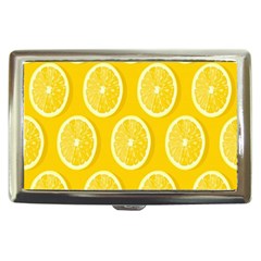 Lemon-fruits-slice-seamless-pattern Cigarette Money Case by nate14shop