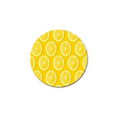 Lemon-fruits-slice-seamless-pattern Golf Ball Marker by nate14shop