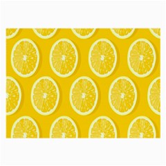 Lemon-fruits-slice-seamless-pattern Large Glasses Cloth (2 Sides) by nate14shop