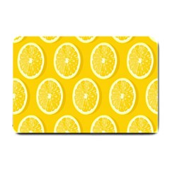 Lemon-fruits-slice-seamless-pattern Small Doormat  by nate14shop