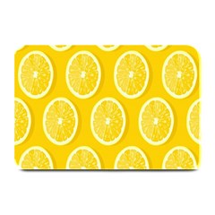 Lemon-fruits-slice-seamless-pattern Plate Mats by nate14shop