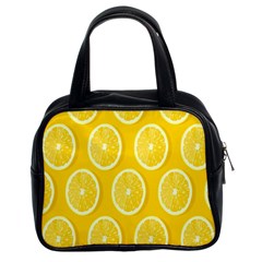 Lemon-fruits-slice-seamless-pattern Classic Handbag (two Sides) by nate14shop