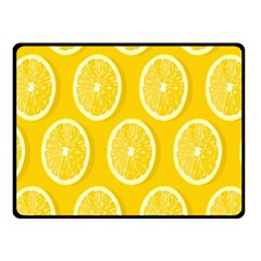 Lemon-fruits-slice-seamless-pattern Fleece Blanket (small) by nate14shop