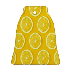 Lemon-fruits-slice-seamless-pattern Bell Ornament (two Sides) by nate14shop