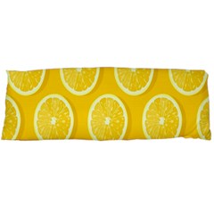 Lemon-fruits-slice-seamless-pattern Body Pillow Case (dakimakura) by nate14shop