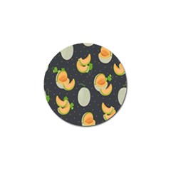 Melon-whole-slice-seamless-pattern Golf Ball Marker by nate14shop