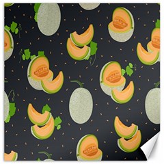 Melon-whole-slice-seamless-pattern Canvas 16  X 16  by nate14shop