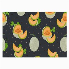 Melon-whole-slice-seamless-pattern Large Glasses Cloth (2 Sides) by nate14shop