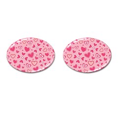 Scattered-love-cherry-blossom-background-seamless-pattern Cufflinks (oval) by nate14shop