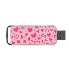 Scattered-love-cherry-blossom-background-seamless-pattern Portable Usb Flash (one Side) by nate14shop