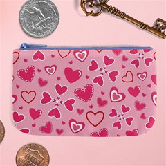 Scattered-love-cherry-blossom-background-seamless-pattern Large Coin Purse by nate14shop