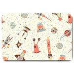 Seamless-background-with-spaceships-stars Large Doormat  30 x20  Door Mat