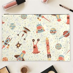 Seamless-background-with-spaceships-stars Cosmetic Bag (xxl) by nate14shop