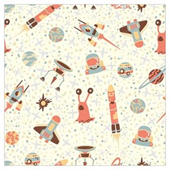 Seamless-background-with-spaceships-stars Lightweight Scarf 