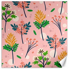 Seamless-floral-pattern 001 Canvas 12  X 12  by nate14shop