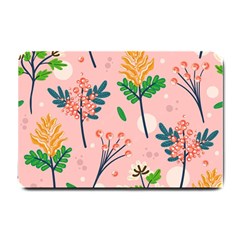 Seamless-floral-pattern 001 Small Doormat  by nate14shop