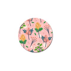 Seamless-floral-pattern 001 Golf Ball Marker (4 Pack) by nate14shop