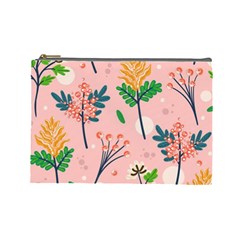 Seamless-floral-pattern 001 Cosmetic Bag (large) by nate14shop