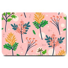 Seamless-floral-pattern 001 Large Doormat  by nate14shop