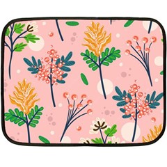 Seamless-floral-pattern 001 Double Sided Fleece Blanket (mini)  by nate14shop