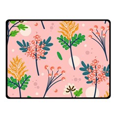 Seamless-floral-pattern 001 Fleece Blanket (small) by nate14shop