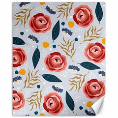 Seamless-floral-pattern Canvas 16  X 20  by nate14shop