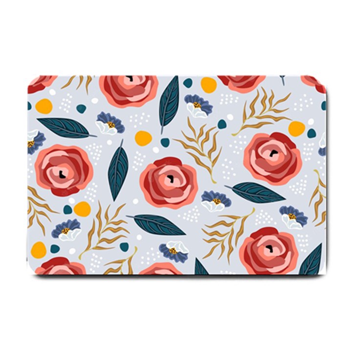 Seamless-floral-pattern Small Doormat 