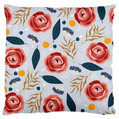 Seamless-floral-pattern Large Cushion Case (two Sides) by nate14shop