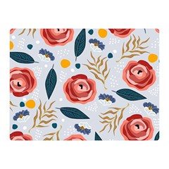 Seamless-floral-pattern Double Sided Flano Blanket (mini)  by nate14shop